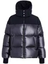Tatras Hooded Quilted Coat Side Pockets In Blue