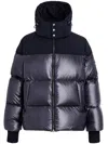 Tatras Hooded Quilted Coat Side Pockets In Blue