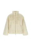 Tatras Plush Polyester Jacket In Neutral