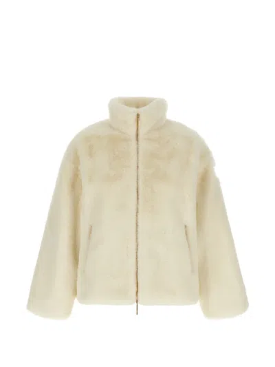 Tatras Plush Polyester Jacket In Neutral
