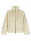 Tatras Plush Polyester Jacket In Neutral