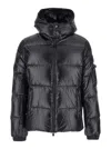 Tatras Belbo Black Down Jacket With Hood And Logo Patch On The Side In Tech Fabric Man In Black