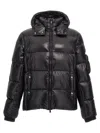 Tatras Belbo Black Down Jacket With Hood And Logo Patch On The Side In Tech Fabric Man In Black