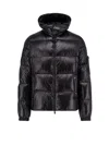 Tatras Belbo Black Down Jacket With Hood And Logo Patch On The Side In Tech Fabric Man In Black