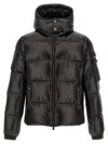 Tatras Belbo Black Down Jacket With Hood And Logo Patch On The Side In Tech Fabric Man In Black