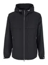 Tatras Black Jacket With Drawstring Hood And Logo Patch On The Sleeve In Tech Fabric Man In Black