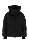 Tatras Insulated Nylon Jacket High Collar In Black