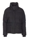 Tatras High Neck Quilted Jacket Pockets In Black
