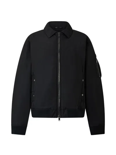 Tatras Blavet Logo-patch Zip-up Jacket In Black
