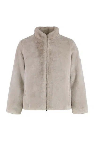 Tatras Bomber Astoni In Eco-fur In Neutral