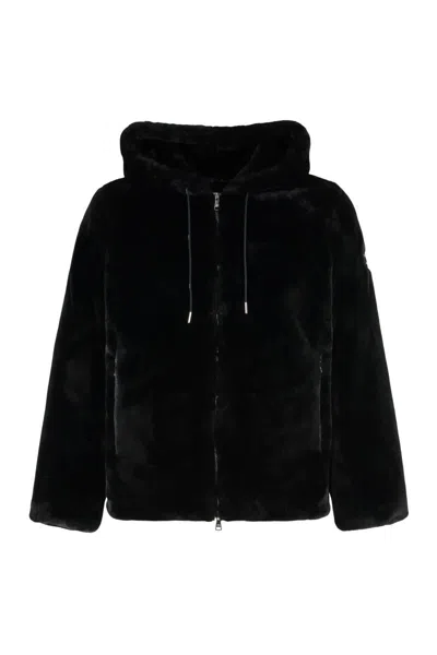Tatras Eco-fur Jacket Adjustable Silhouette In Black