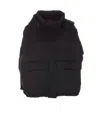 Tatras Padded Hooded Jacket With Removable High Neck In Black