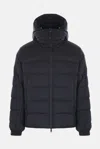 Tatras 'borbore' Blue Down Jacket With Hood And Logo Patch In Blue