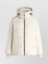Tatras Cozy Quilted Hooded Coat Drawstring In Neutral