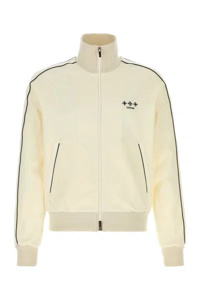 Tatras Polyester Blend Sweatshirt High Collar Pockets In Yellow