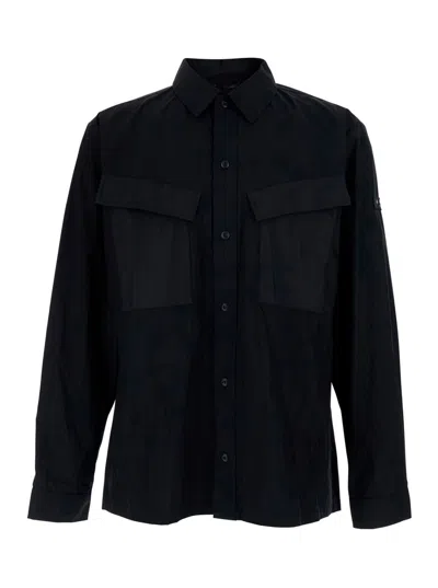 Tatras Doris Pocket Overshirt In Black