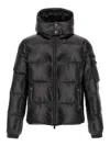 Tatras Belbo Black Down Jacket With Hood And Logo Patch On The Side In Tech Fabric Man In Black