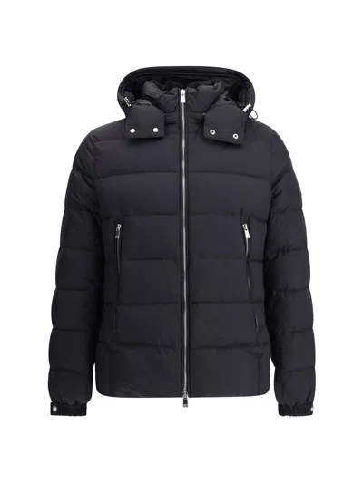 Tatras Enri Down Removable Hood Quilted Jacket In Black