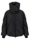 Tatras Insulated Nylon Jacket High Collar In Black