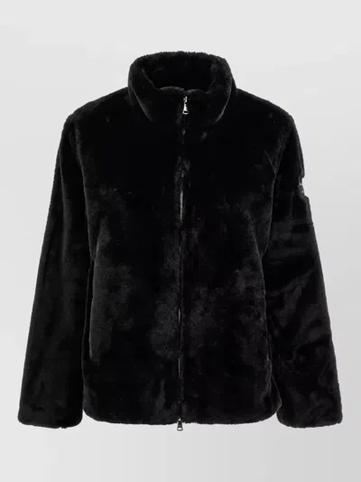 Tatras Faux Fur Regular-fit Padded Coat In Black