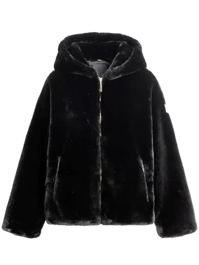 Tatras Furry Yumola Coat In Black