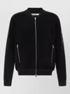 Tatras Gavrio Bomber Jacket Textured Fabric Ribbed Cuffs In Black
