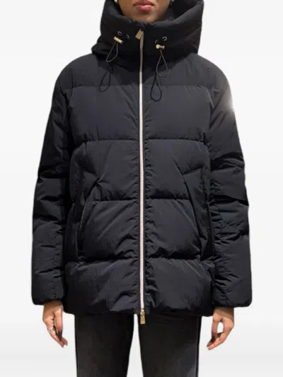 Tatras Hooded Padded Coat In Black