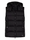 Tatras Hooded Padded Gilet In Black