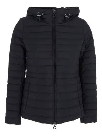 Tatras Black Down Jacket With Drawstring Hood In Tech Fabric Woman