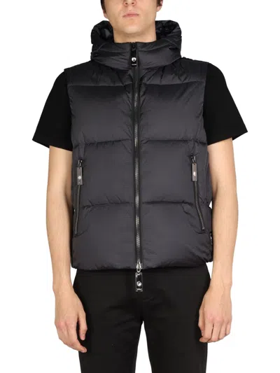 Tatras Hooded Vest In Black