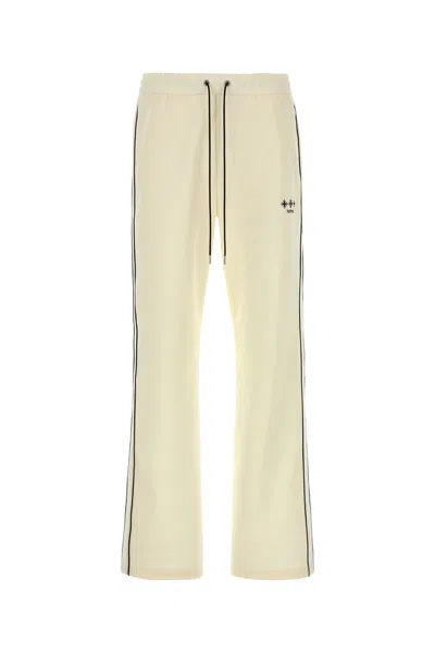 Tatras Jersey Joggers Elastic Waistband Side Stripes Pocket In Yellow