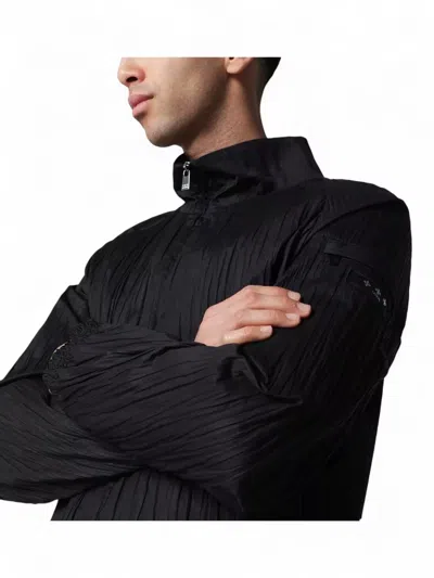 Tatras Jacket High Collar Arm Pocket Elastic Cuffs In Black