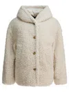 Tatras White Polyester Padded Jacket In Neutral