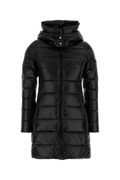 Tatras Babila Hooded Long Nylon Down Jacket In Black