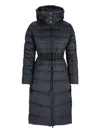 Tatras Quilted Long Jacket High Collar In Blue