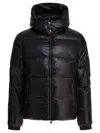 Tatras Belbo Black Down Jacket With Hood And Logo Patch On The Side In Tech Fabric Man In Black