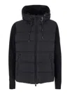 Tatras Keitie Black Down Jacket With Drawstring Hood And Logo Patch On The Side In Tech Fabric Man In Black