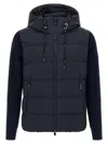 Tatras Keitie Black Down Jacket With Drawstring Hood And Logo Patch On The Side In Tech Fabric Man In Blue