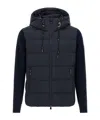 Tatras Keitie Black Down Jacket With Drawstring Hood And Logo Patch On The Side In Tech Fabric Man In Blue