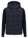Tatras Keitie Black Down Jacket With Drawstring Hood And Logo Patch On The Side In Tech Fabric Man In Blue
