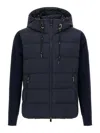 Tatras Keitie Black Down Jacket With Drawstring Hood And Logo Patch On The Side In Tech Fabric Man In Blue