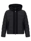 Tatras Liko Black Down Jacket With Drawstring Hood And Logo Patch On The Side In Tech Fabric Man In Black