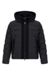 Tatras Liko Black Down Jacket With Drawstring Hood And Logo Patch On The Side In Tech Fabric Man In Black