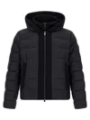Tatras Liko Black Down Jacket With Drawstring Hood And Logo Patch On The Side In Tech Fabric Man In Black