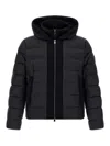 Tatras Liko Black Down Jacket With Drawstring Hood And Logo Patch On The Side In Tech Fabric Man In Black