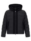 Tatras Liko Black Down Jacket With Drawstring Hood And Logo Patch On The Side In Tech Fabric Man In Black
