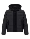 Tatras Liko Black Down Jacket With Drawstring Hood And Logo Patch On The Side In Tech Fabric Man In Black