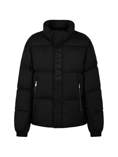 Tatras Logo-print Quilted Coat In Black