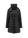 Tatras Quilted Down Coat With Detachable Fur-trimmed Hood In Black