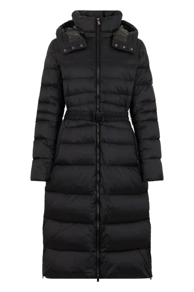 Tatras Long Quilted Jacket In Black